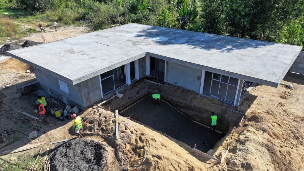 Villa en construction dans le domaine de Lechia