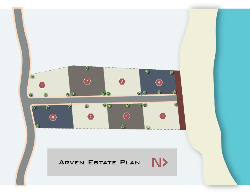 Plan 2D du domaine Arven
