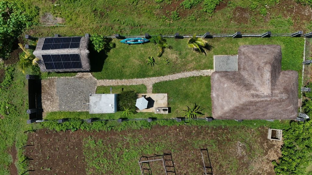 Maison Tropical Nosy Be vue du ciel, perspective aérienne