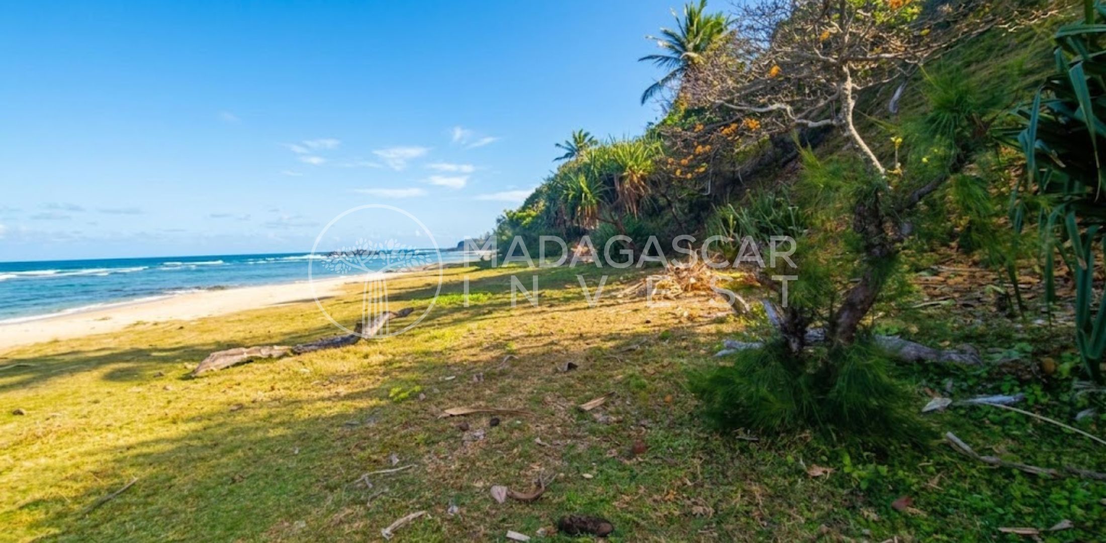 Large Beachfront Land on Sainte Marie Island 4 Grand terrain en bord de mer à vendre sur l'île Sainte-Marie