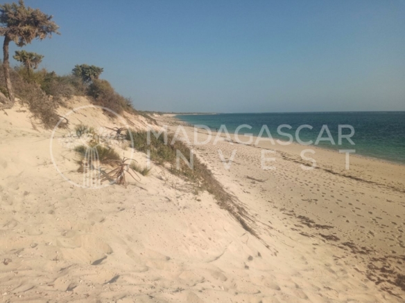 view of the blue sea and the white sandy beach on the propert in Anakao